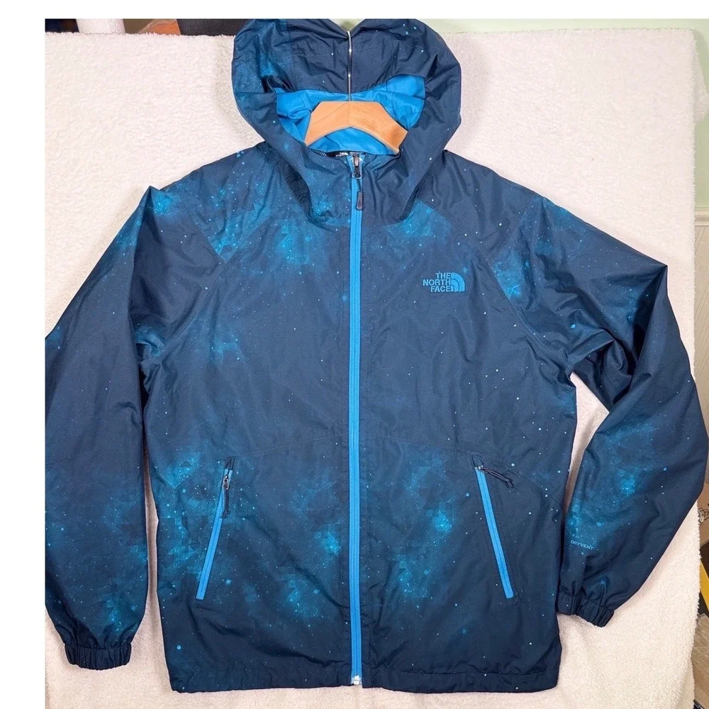 The North Face Galaxy Jacket Blue Space Nebula DryVent Waterproof Hooded 721578